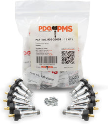PDQ TPMS 12 Pack Replacement Rubber Snap-In Valve Stem For Chevrolet GMC Ford Equivalent to: NONE, OEM: TPMS-76