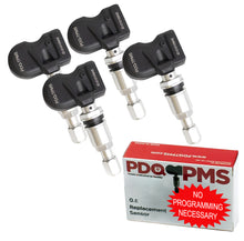 PDQ TPMS 433 MHZ Tire Pressure Sensor 4 Pack  Metal Stem  For BMW Mini Equivilant to: Direct Replacement OE Part # , OEM: 36106856209 | 36106881890