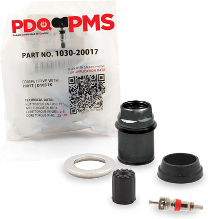 PDQ TPMS  12 Pack | Grommet Nut Washer Core Cap |  For Audi | Volkswagen Equivalent to: Equivalent to 1030 | 20017, OEM: 1K0-907-253E