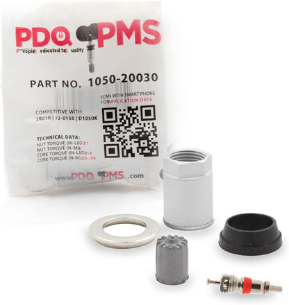 PDQ TPMS  12 Pck | Grommet Nut Washer Core Cap |  For Chrysler | Dodge |VW Equivalent to: Equivalent to 1050 | 20030, OEM: 43130-78J10 | 5127-335AA | 7B0-907-253A