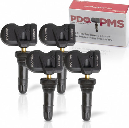 PDQ Multi Protocol TPMS 315/433 MHZ TPMS 4 Pack  Rubber Stem  For Ford Lincoln Equivilant to: Replaces OE Part # , OEM: 9L3Z-1A-189A | F2GZ-1A189-A | F2GZ-1A189-B |