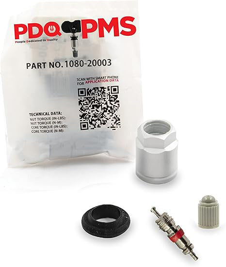 PDQ TPMS  12 Pack | Grommet Nut Core Cap |  For Chevy | Chrysler | Dodge | Jeep Equivalent to: Equivalent to 1080 | 20003, OEM: 25773946 | 4250D585 | 5208-8990AE