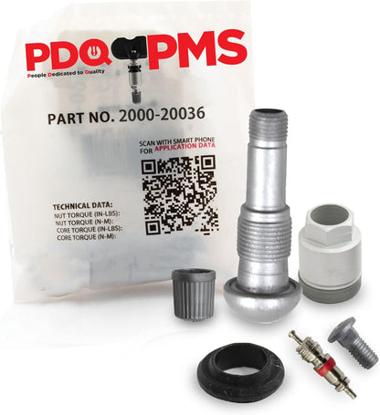 PDQ TPMS  12 Pack | Valve Screw Grommet Nut Core Cap |  For Honda Equivalent to: Equivalent to 2000 | 20036, OEM: 06421-SCV-A00
