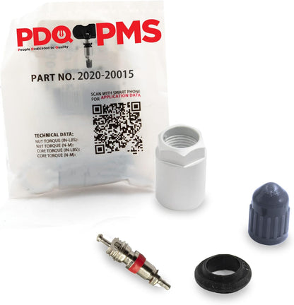 PDQ TPMS  12 Pack | Grommet Nut Core Cap |  For Cadillac | Chevrolet | GMC Equivalent to: Equivalent to 2020 | 20015, OEM: 15825475
