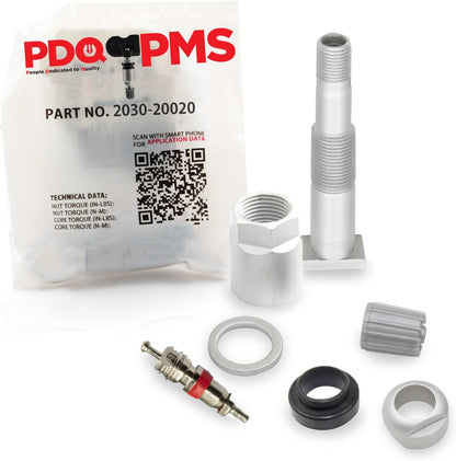 PDQ TPMS  12 Pack | Valve Grommet Nut Core Cap |  For Chrysler | Dodge | Jeep  Equivalent to: Equivalent to 2030 | 20020, OEM: 5602-9319AC | 6800-1696AA