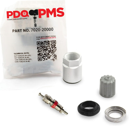 PDQ TPMS  12 Pack | Grommet Nut Washer Core Cap |  For BMW | Chevrolet |Honda Equivalent to: Equivalent to 7020 | 20000, OEM: 13598775 | 31341893 | 36106856209