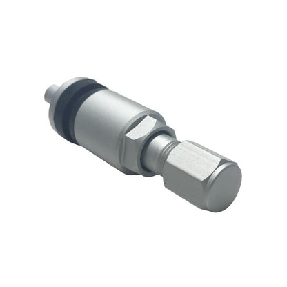 Replacement Metal Valve Stem with Silver Finish for PDQ TPM Sensors (PDQ-001)