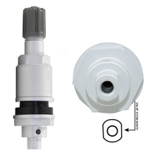 Replacement Metal Valve Stem with Silver Finish for PDQ TPM Sensors (PDQ-001)