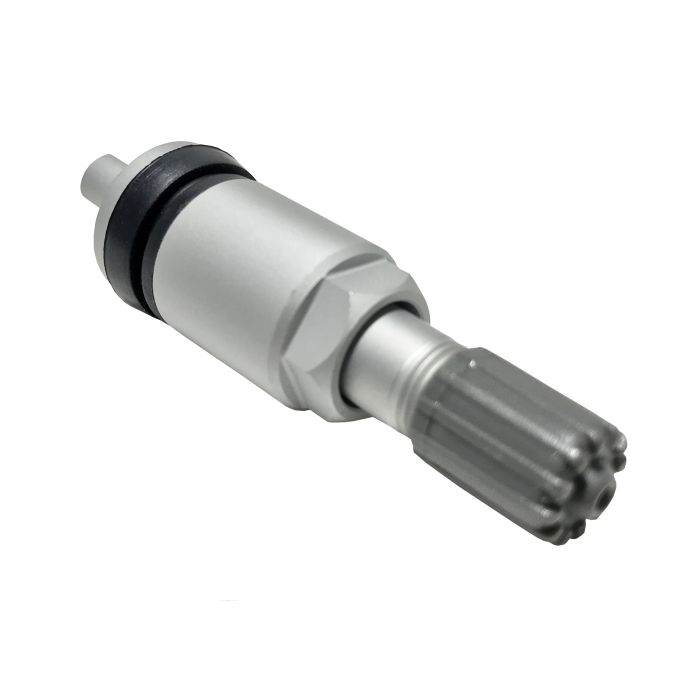 Replacement Metal Valve Stem with Silver Finish for PDQ TPM Sensors (PDQ-001)